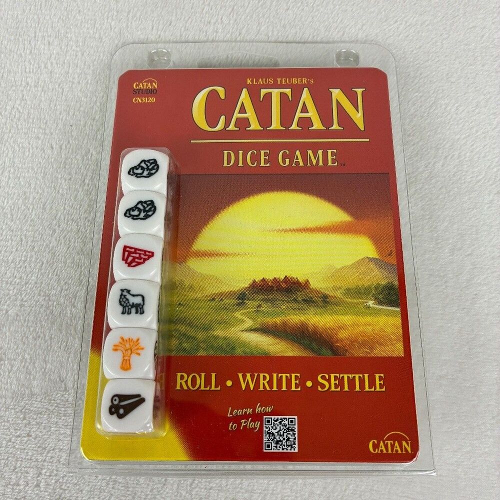Catan Dice Game Roll & Write -Klaus Teuber Settlers of Catan NEW (READ DESCR)